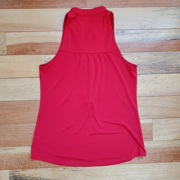 Vintage Ruffle blouse red, Small/Medium - Picture 6 of 7